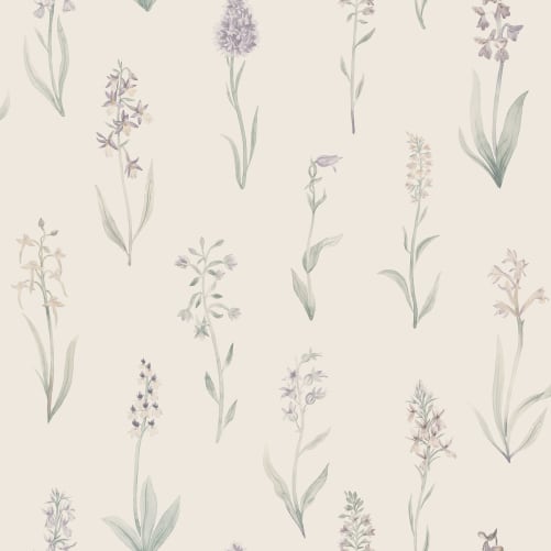lilac floral wallpaper