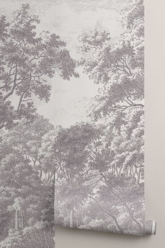 silver and white tree wallpaper