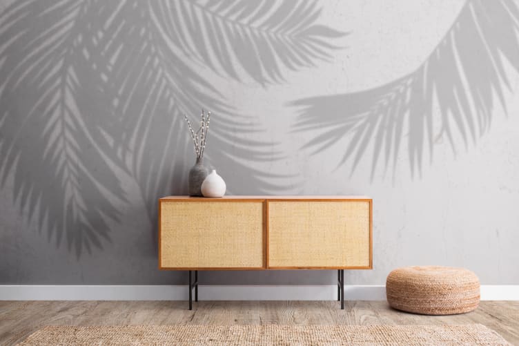 leaf wallpaper mural