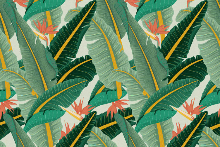 leaf pattern wallpaper for sale
