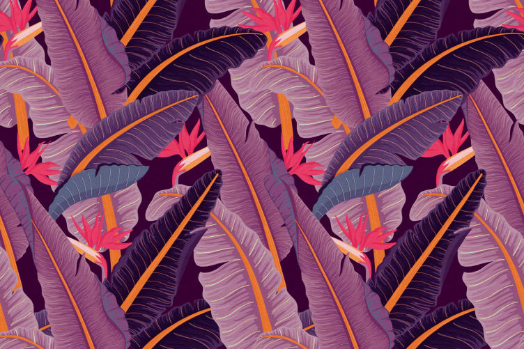 leaf pattern wallpaper for sale