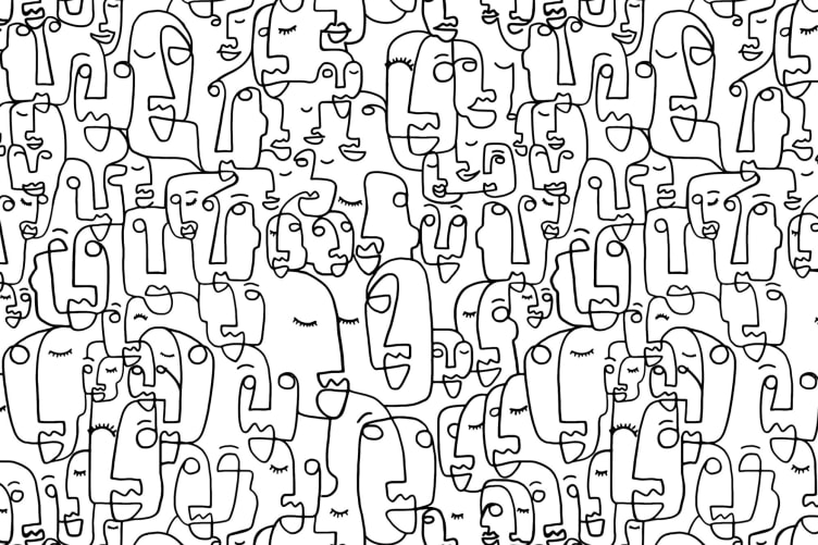 abstract face wallpaper