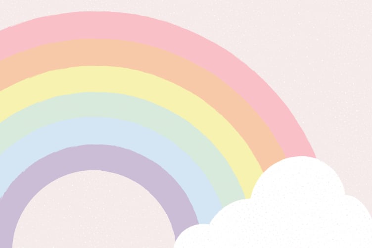 rainbow wallpaper pastel