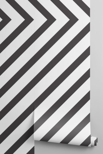 black and white stripe wallpaper