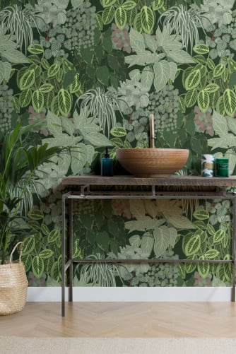 plant wallpaper b&q