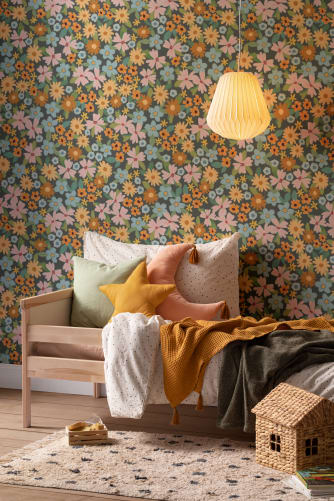 bright print wallpaper