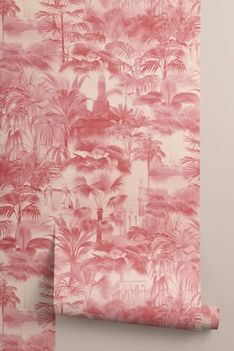 red tropical wallpaper