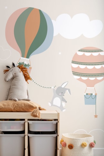 balloon wallpaper nursery