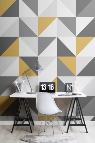 geometric grey wallpaper