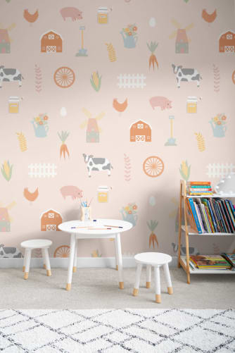 farm wallpaper nursery