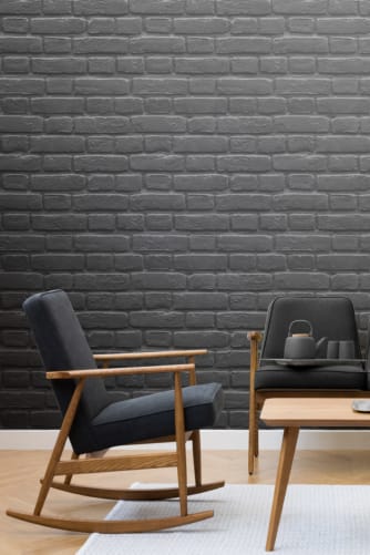 painted brick effect wallpaper