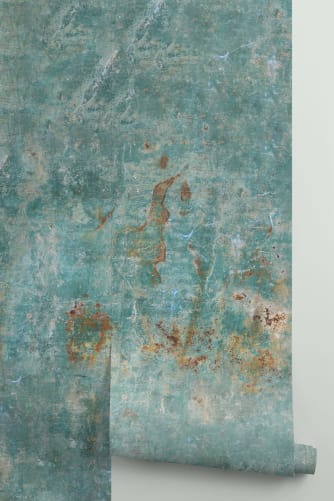 teal verdigris wallpaper