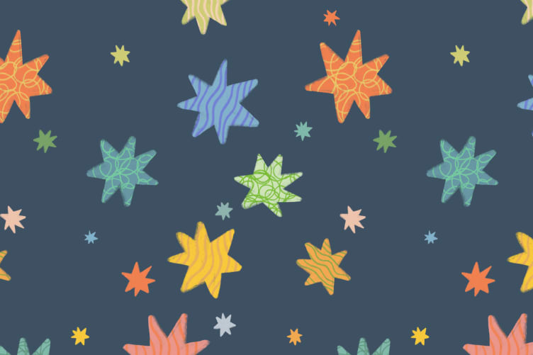 navy stars wallpaper