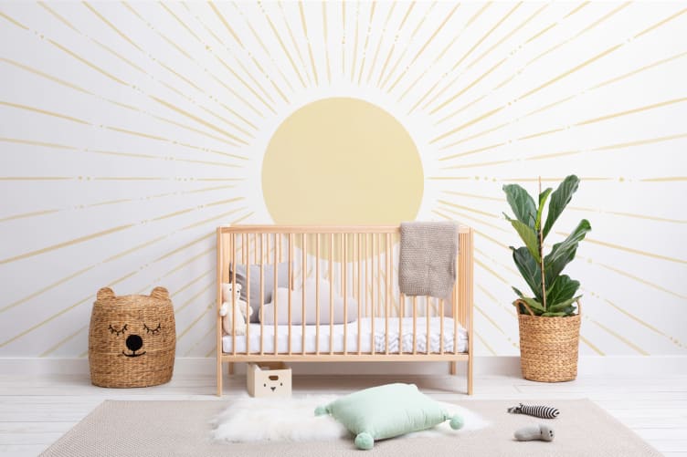sunshine wallpaper nursery