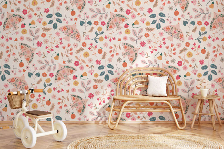 small floral wallpaper