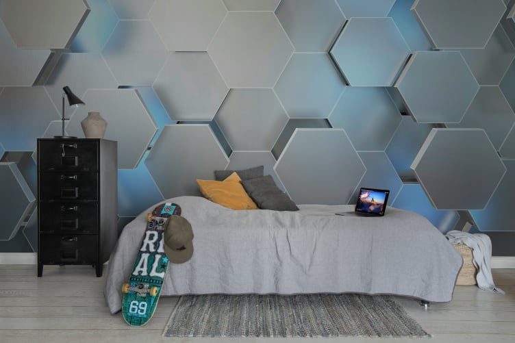 3d hexagon wallpaper