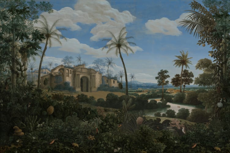 Frans Post Landscape Painting Mural - Hovia