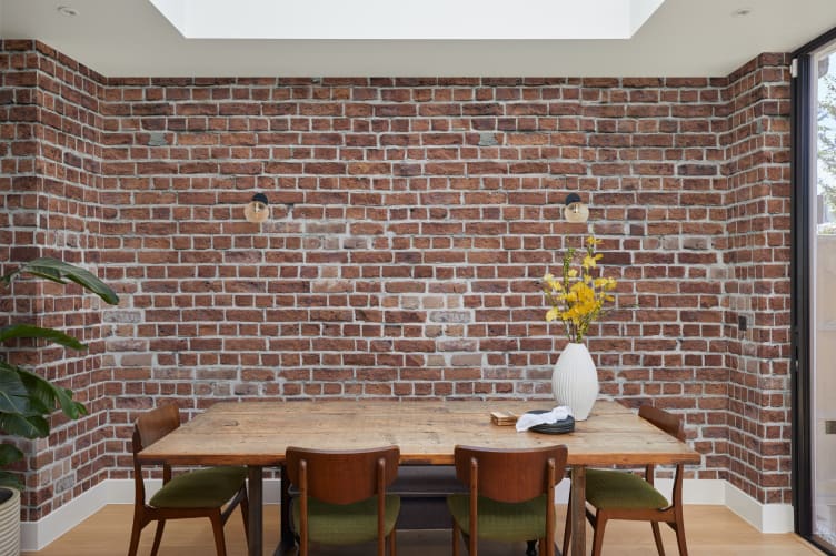 Weathered Red Brick Wallpaper Mural Hovia