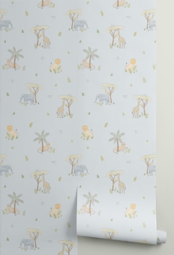 safari animals blue wallpaper