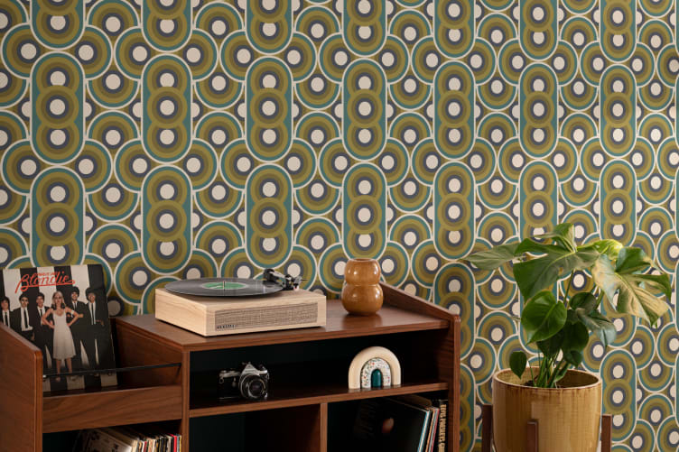 70's kitchen wallpaper