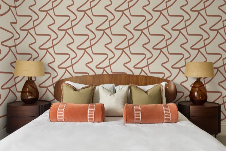 pale terracotta wallpaper