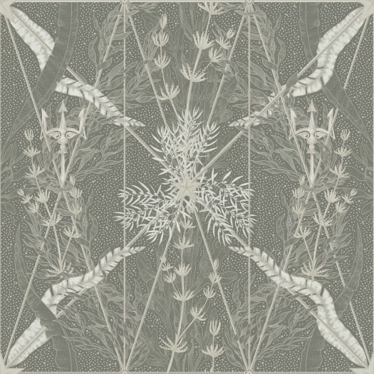 Seaweed & Stars Green Wallpaper Rebel Walls