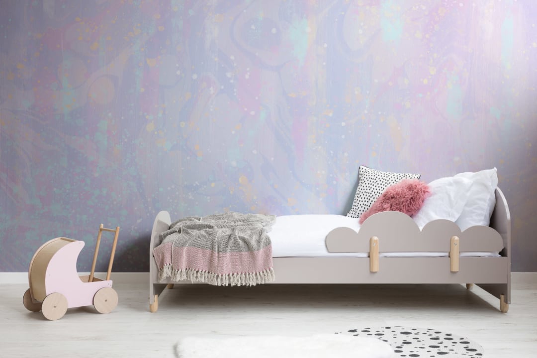 Pastel Pink & Purple Unicorn Wallpaper Mural