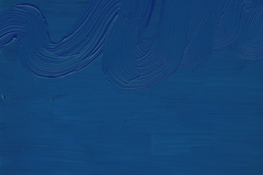 Classic Blue Paint Brush Stroke Texture Wallpaper Mural