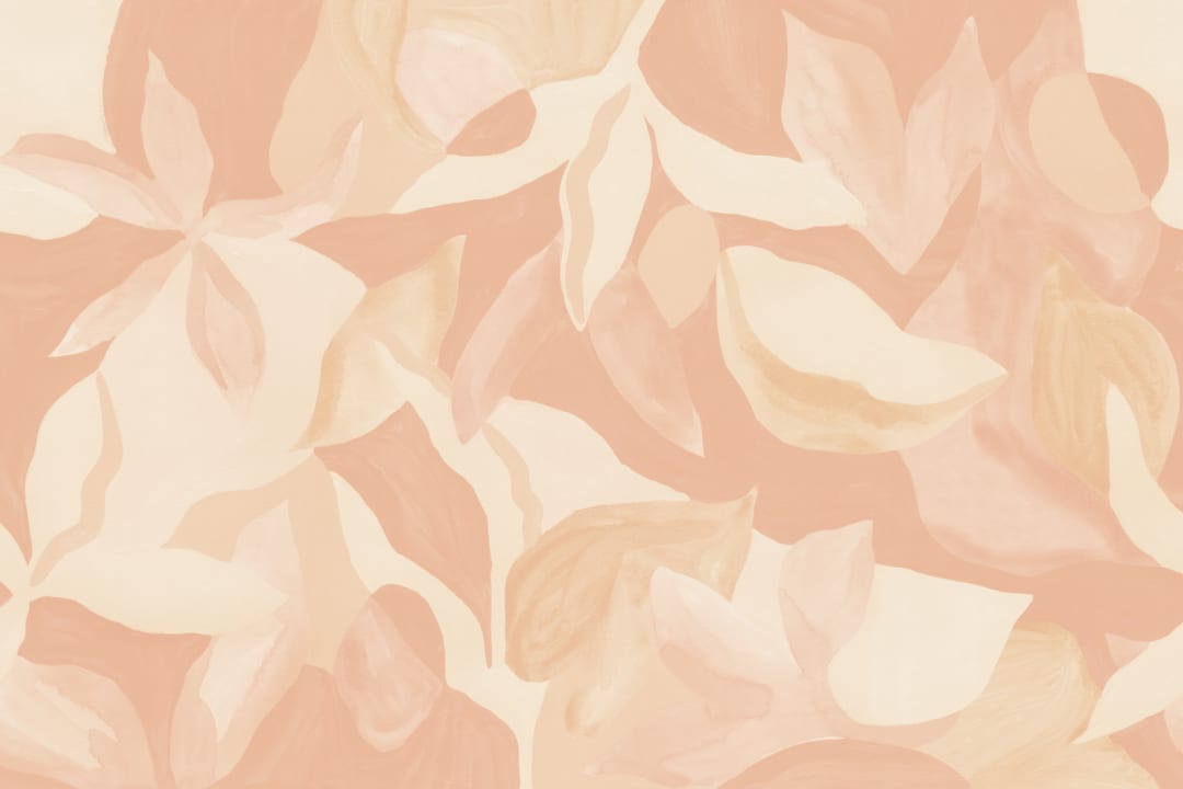 Pastellfärgad abstrakt blommig mönster mural-tapeter