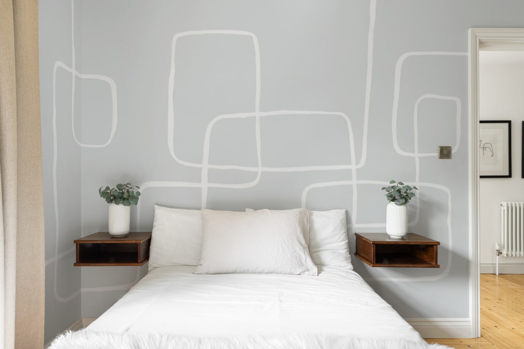 Modern Pastel Abstract Art Wallpaper Mural