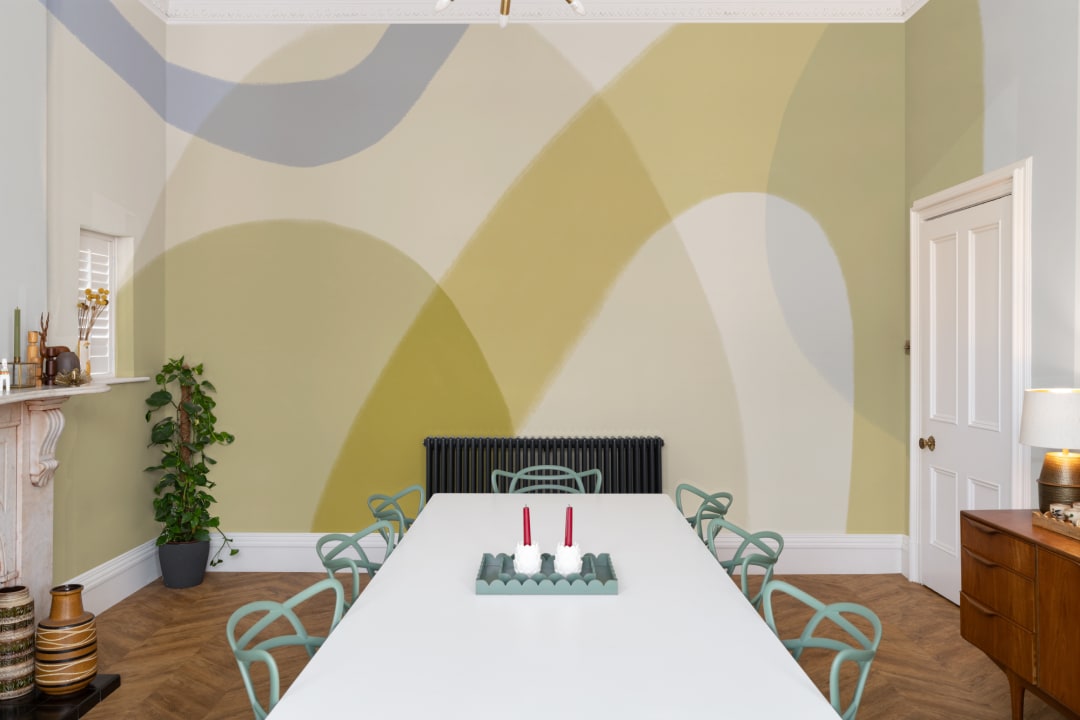 Multicolor Abstract Art Contemporary Wall Mural