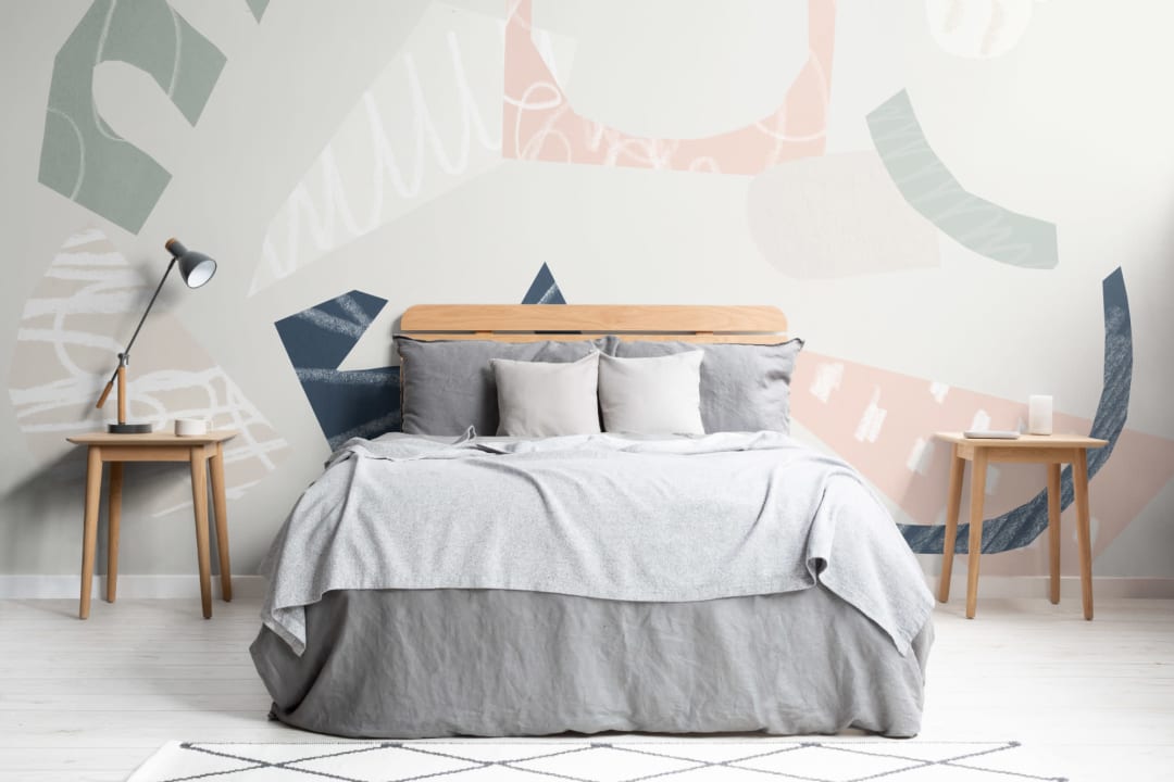 Pastel Collage Wallpaper Mural