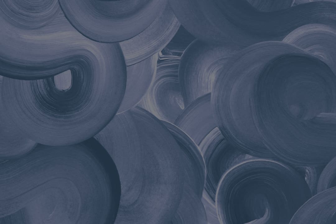 Navy Large Swirl Brush Strokes Fototapet