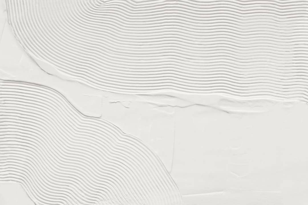 Neutral Organic Sculpted Abstract Lines Mural