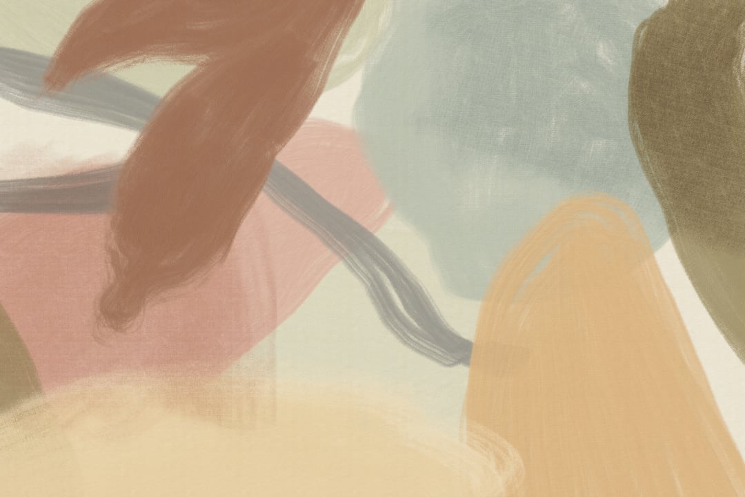 Hand Painted Soft Earthy Abstract Mural