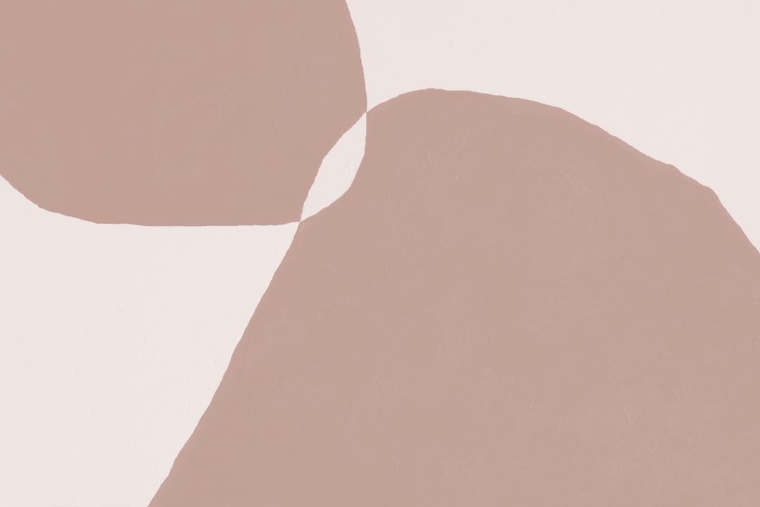 Modern Plaster-Effect Abstract Shapes Wall Mural in Pink Tones