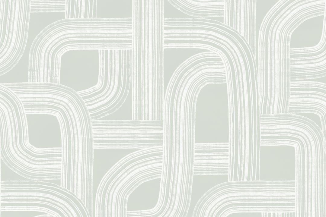 Mural Líneas Minimalistas Verde