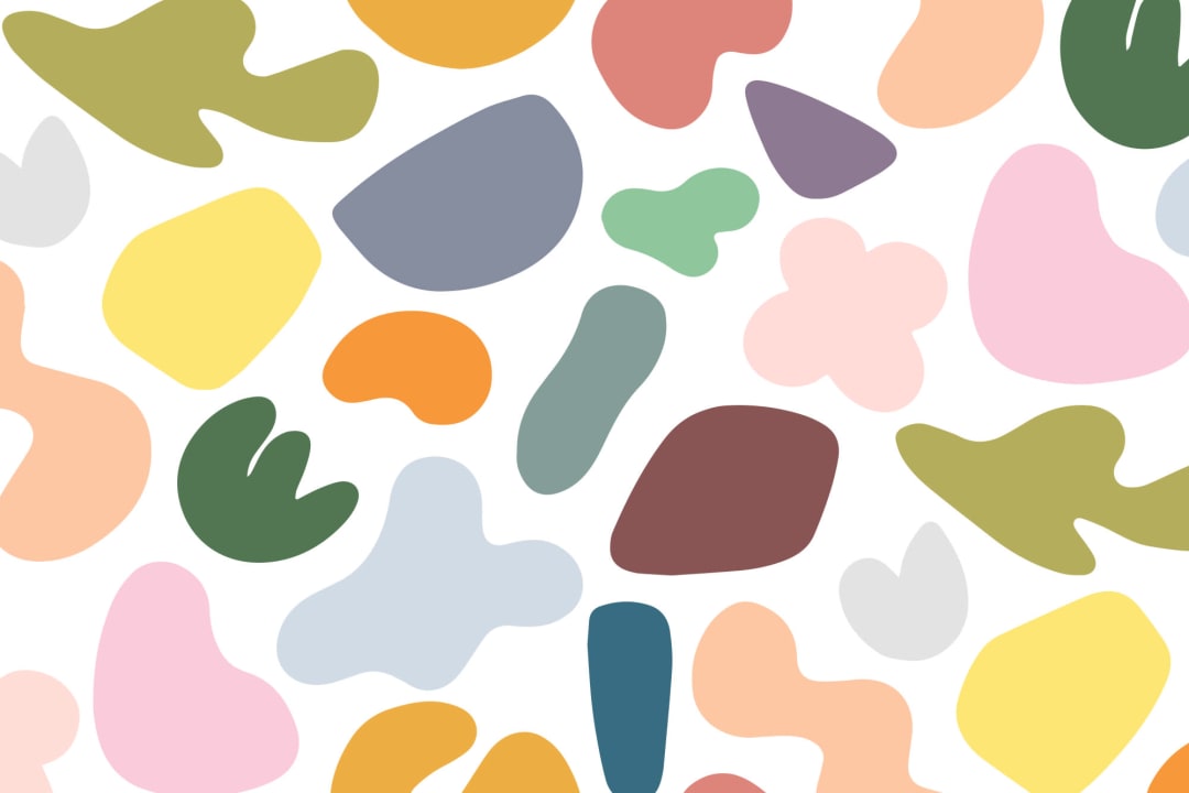 Colorful Abstract Shapes Wall Mural