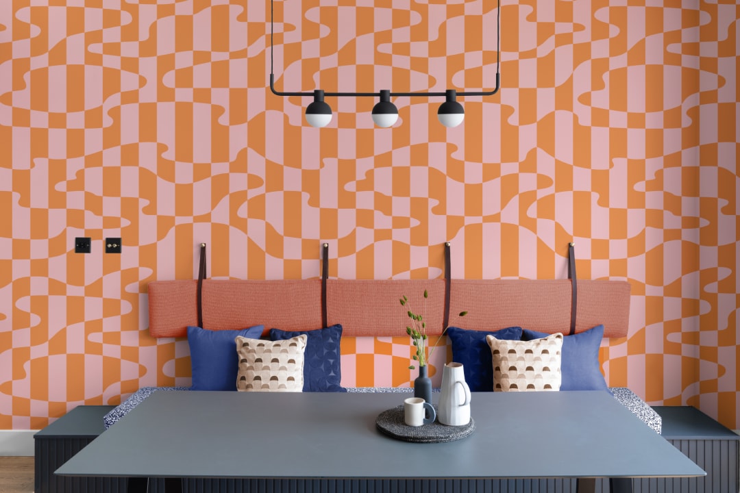 Elizabeth Olwen Stripescape Pink Mural