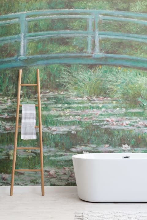Monet Lily Pond Painting Art Wallpaper Mural