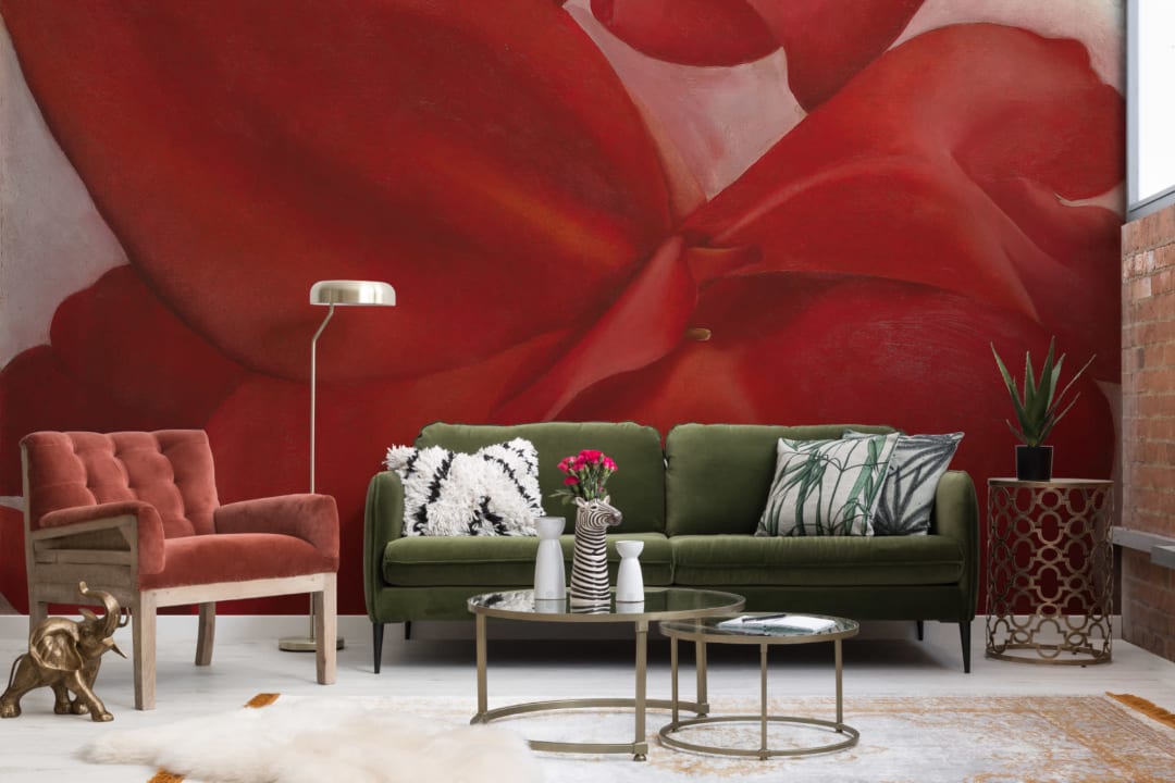 Georgia O Keeffe Red Cannas Fototapet