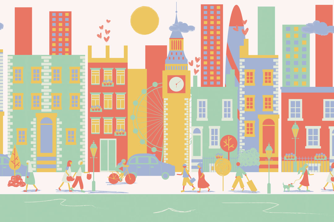 London City Living Wallpaper Mural