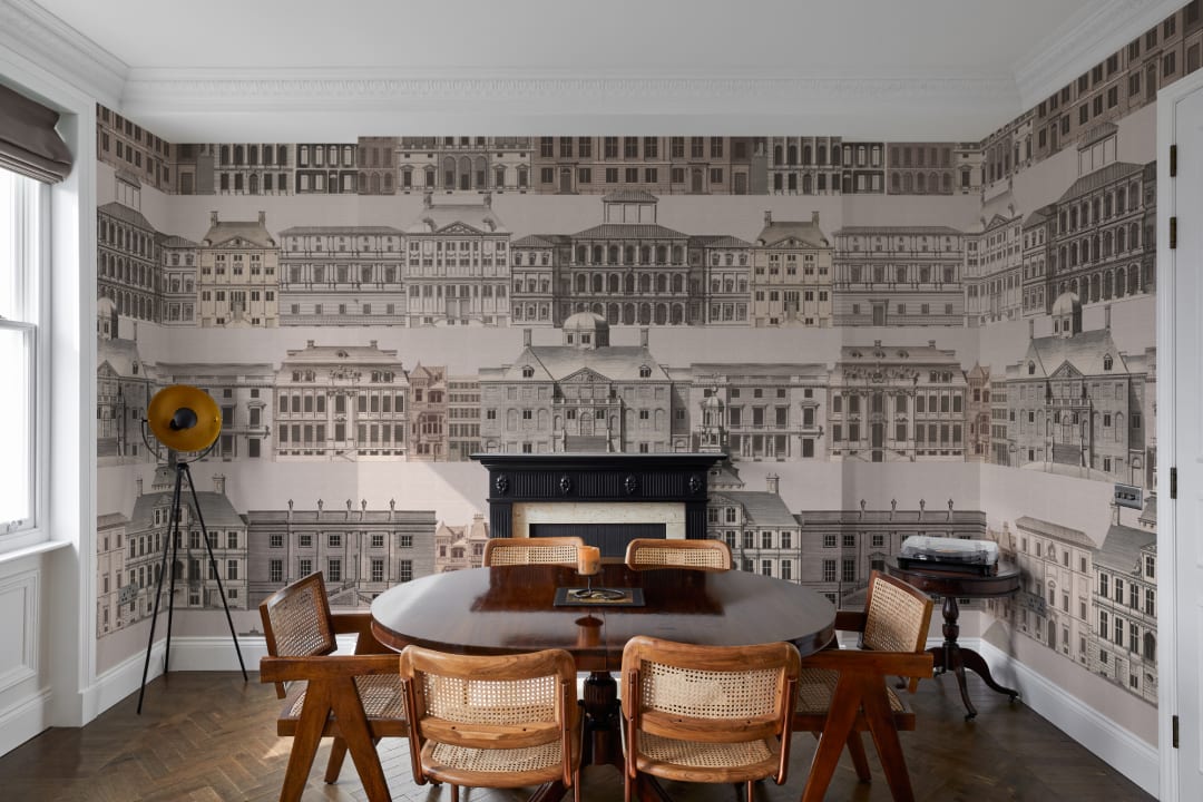 Metropolis Architectural Etching Wall Mural by Jan Matthysz and Pieter Jansz Post