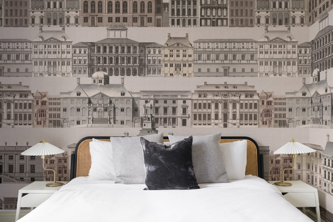 Metropolis Architectural Etching Wall Mural by Jan Matthysz and Pieter Jansz Post