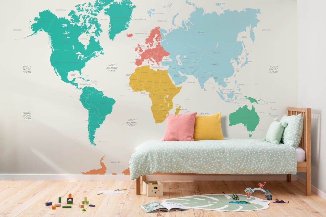 Discovery Map Wallpaper Mural