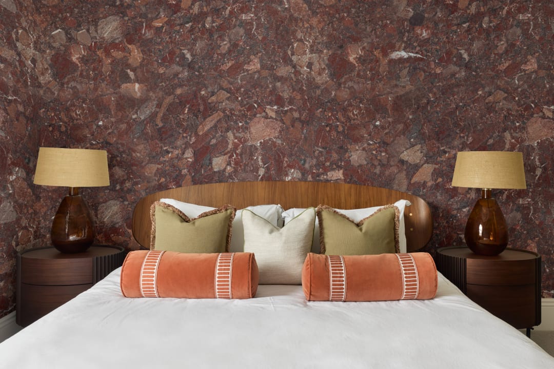 Mural de pared efecto piedra Rich Brown Formstone