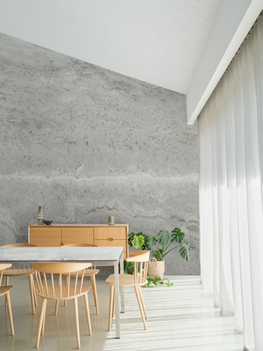 Sofistikeret Stonewash Grey betonlook fototapet