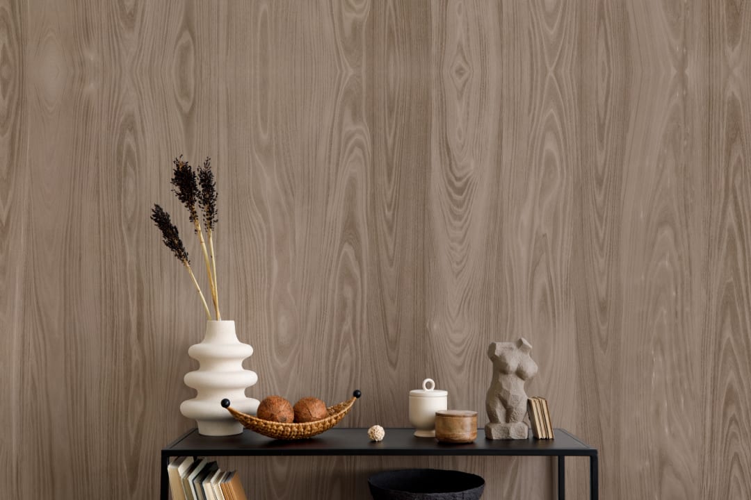 Brown Woodgrain Faux Wood Rustic Vibe Mural