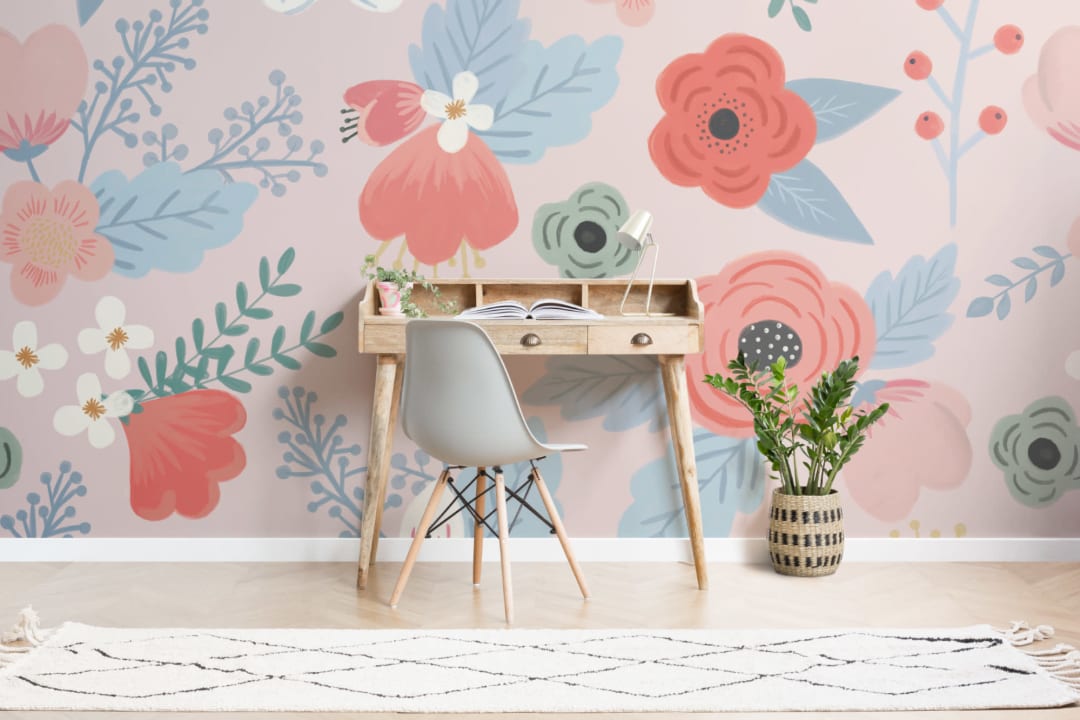Jasmine Floral Wallpaper Mural