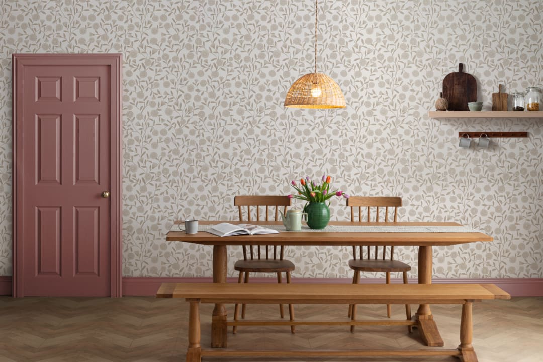 Beige Cute Ditsy Daisy Wallpaper